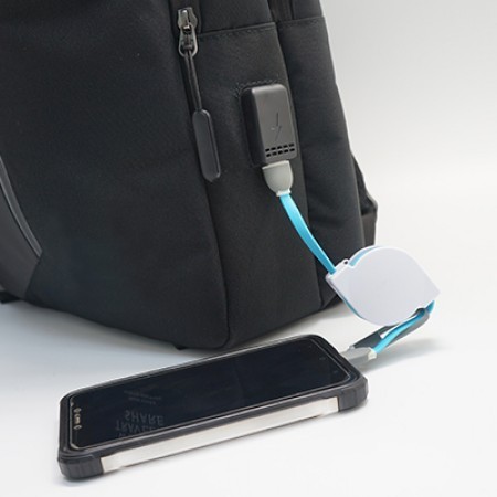 15.6" Casual PU Laptop Backpack With USB Port 05